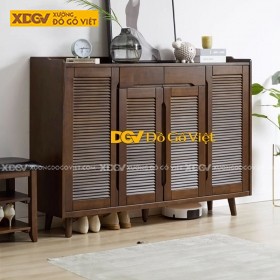 Tủ Đựng Giày Dép Căm Xe Chân Gỗ Cao Hiện Đại