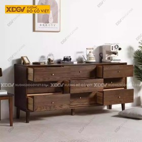 Tủ Ngăn Kéo Gỗ Veneer Sồi X7507