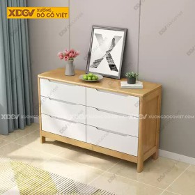 Tủ Ngăn Kéo Gỗ Veneer Sồi X7538