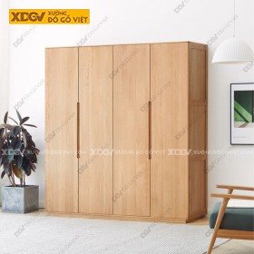 Tủ Quần Áo Gỗ Veneer Sồi X2665