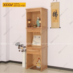 Tủ Thờ Gỗ Sồi X2813